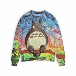 Totoro And The Starry Night 3D Sweater