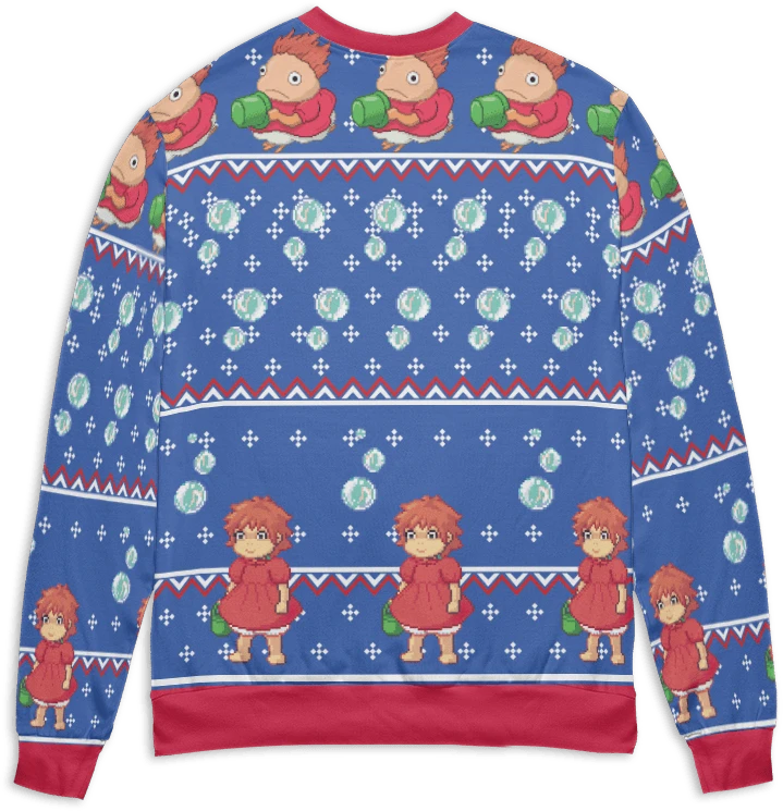 Ponyo Transforming Ugly Christmas Sweater - Image 2