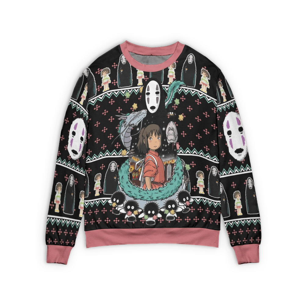 Spirited Away β Kaonashi No Face 3D Ugly Christmas Sweater