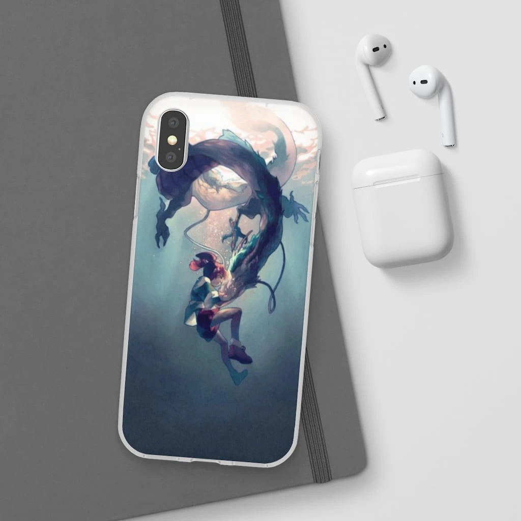 Spirited Away – Chihiro And Haku Under The Water IPhone Cases - Image 3