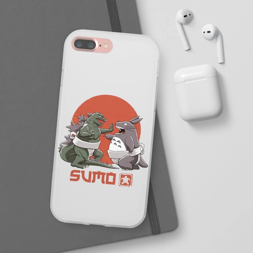 Totoro Vs Godzilla Sumo IPhone Cases - Image 3