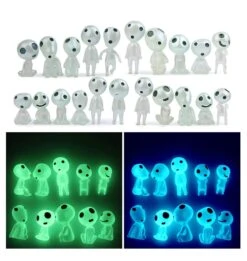 Princess Mononoke Kodama Tree Spirits Luminous Figures 10pcs/set