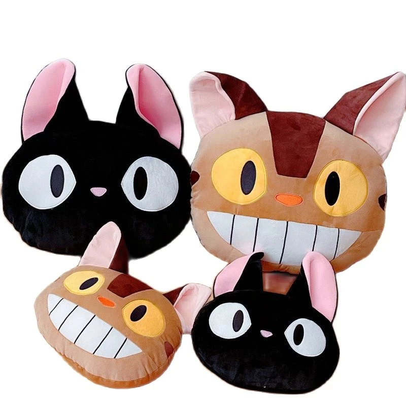 My Neighbor Totoro Catbus & KiKi’s Delivery Service Jiji Stuffed Pillow