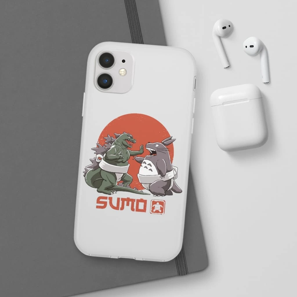 Totoro Vs Godzilla Sumo IPhone Cases - Image 18