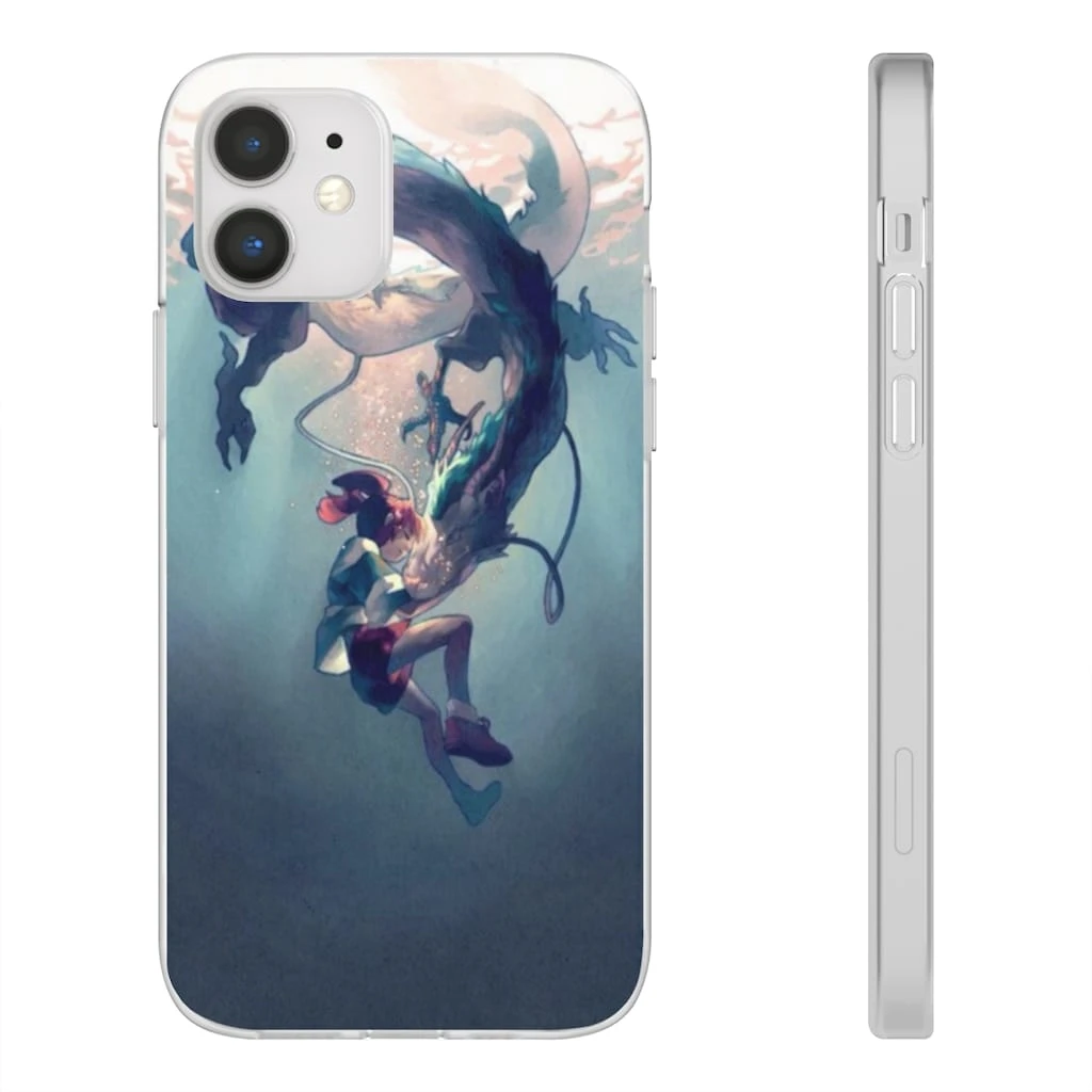 Spirited Away – Chihiro And Haku Under The Water IPhone Cases - Image 4
