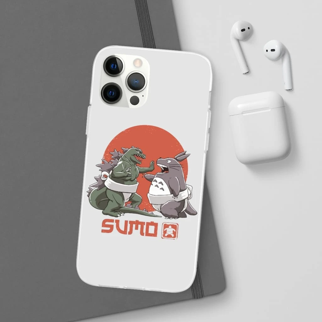 Totoro Vs Godzilla Sumo IPhone Cases - Image 12