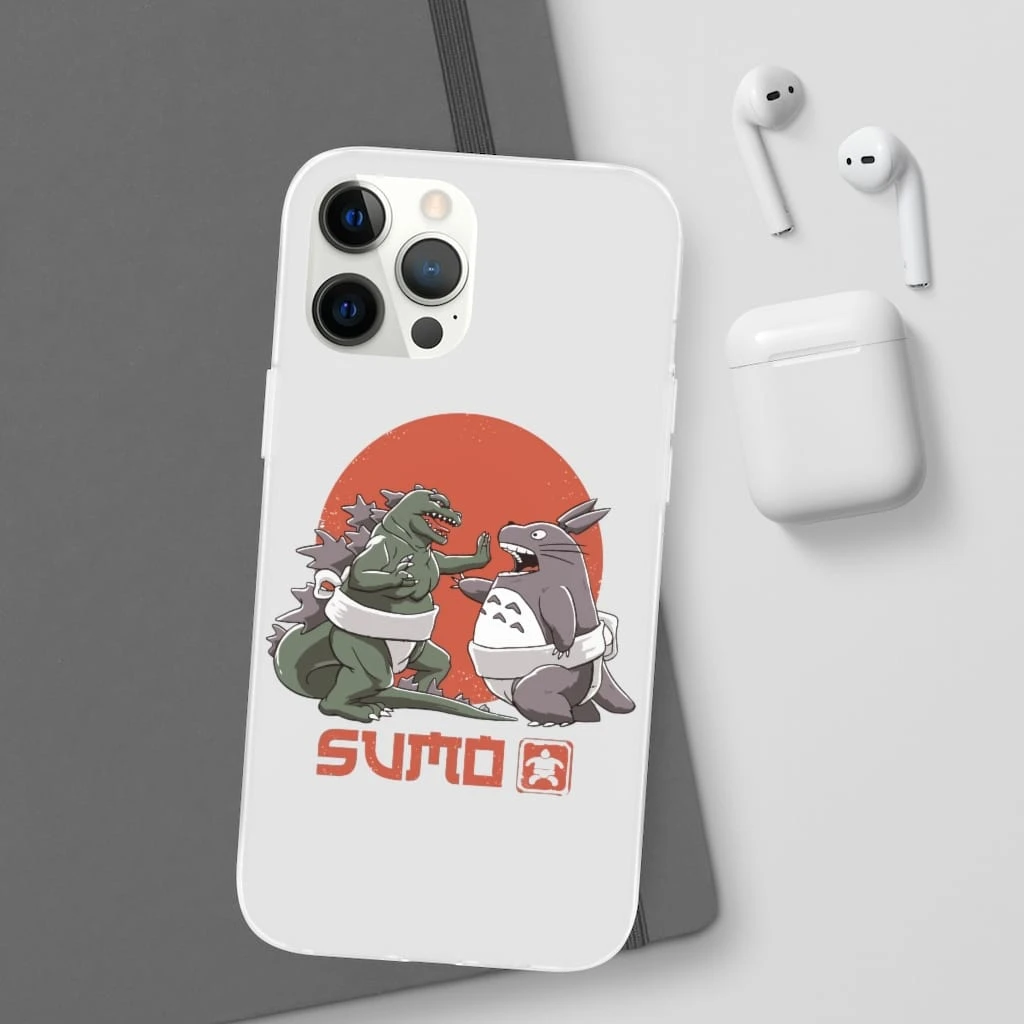 Totoro Vs Godzilla Sumo IPhone Cases - Image 15