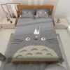 Gray Totoro Quilt Bedding Set