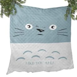 Totoro Like You All Quilt Blanket