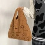 My Neighbor Totoro Cartoon Corduroy Tote Bag - Image 20