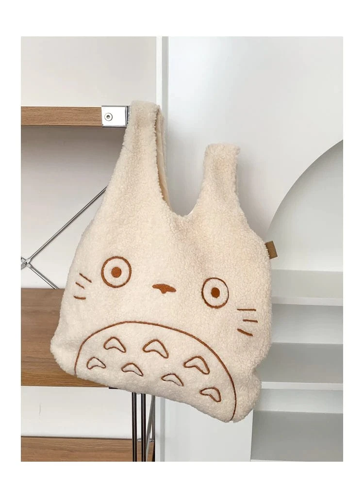 My Neighbor Totoro Cartoon Corduroy Tote Bag - Image 11