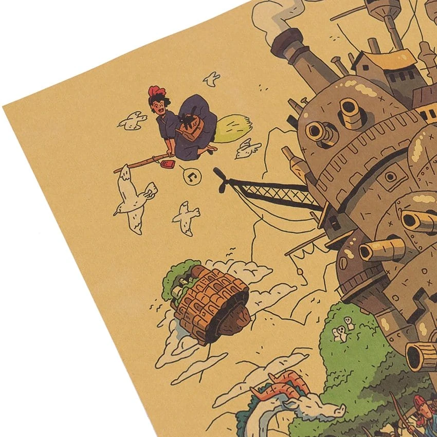Ghibli Characters Vintage Poster - Image 6