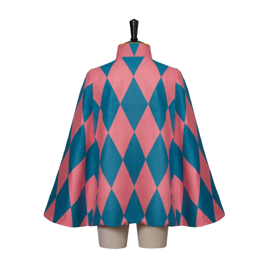Howl Cosplay Costume Cloak Red Diamond Cape - Image 5