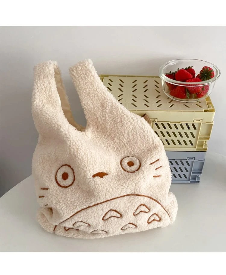 My Neighbor Totoro Cartoon Corduroy Tote Bag - Image 10