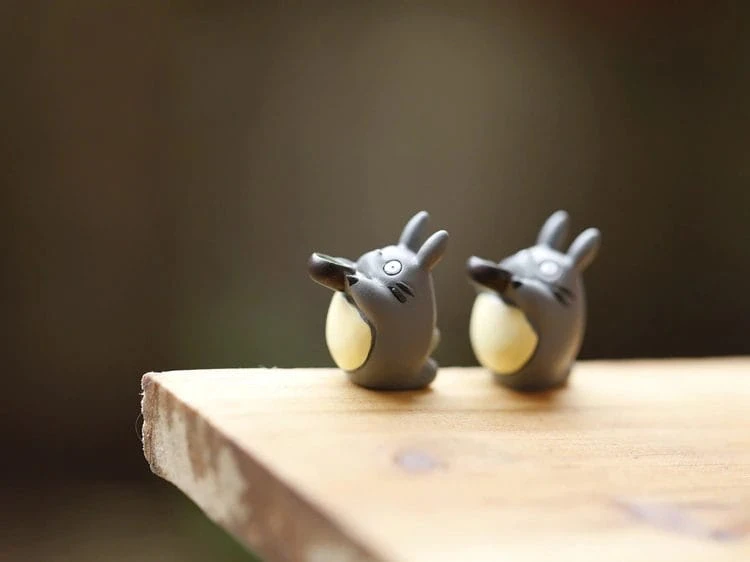 Kawaii Totoro Garden Miniature Decoration Figures 2pcs/set - Image 3