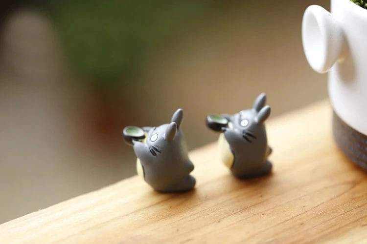 Kawaii Totoro Garden Miniature Decoration Figures 2pcs/set - Image 7
