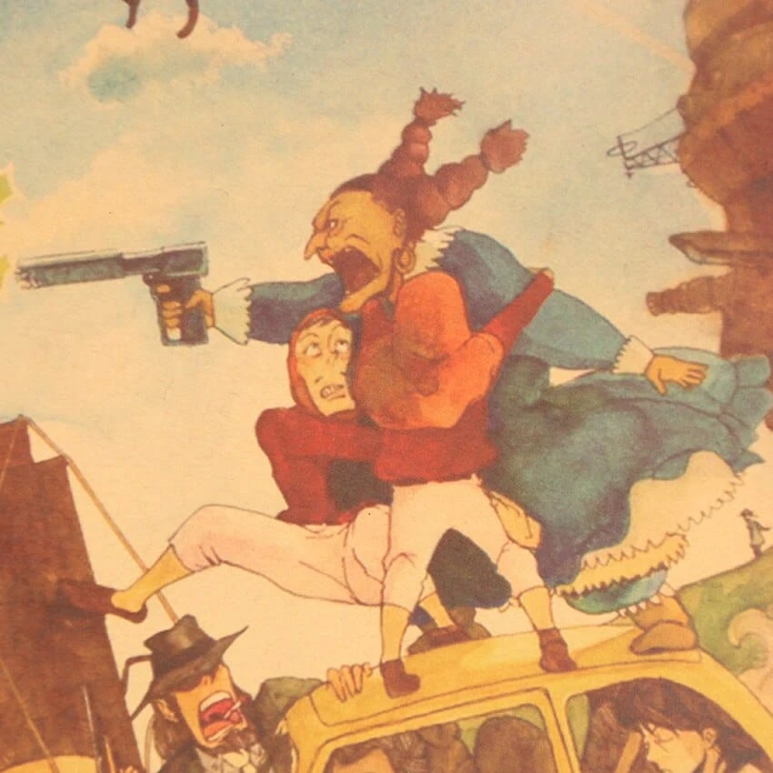 Combination Of Ghibli Characters Kraft Paper Poster - Image 7