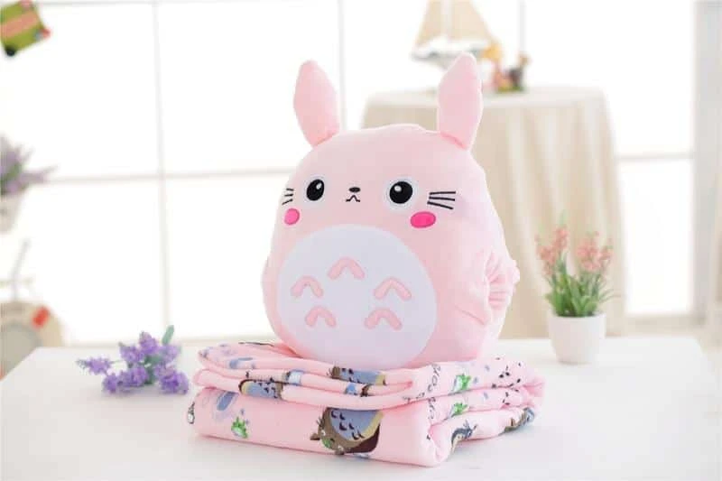 My Neighbor Totoro Hand Warmer Plush Pillow With Coloring Blanket - Image 12