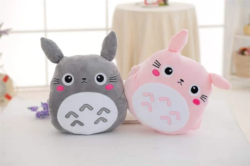 My Neighbor Totoro Hand Warmer Plush Pillow With Coloring Blanket - Image 9