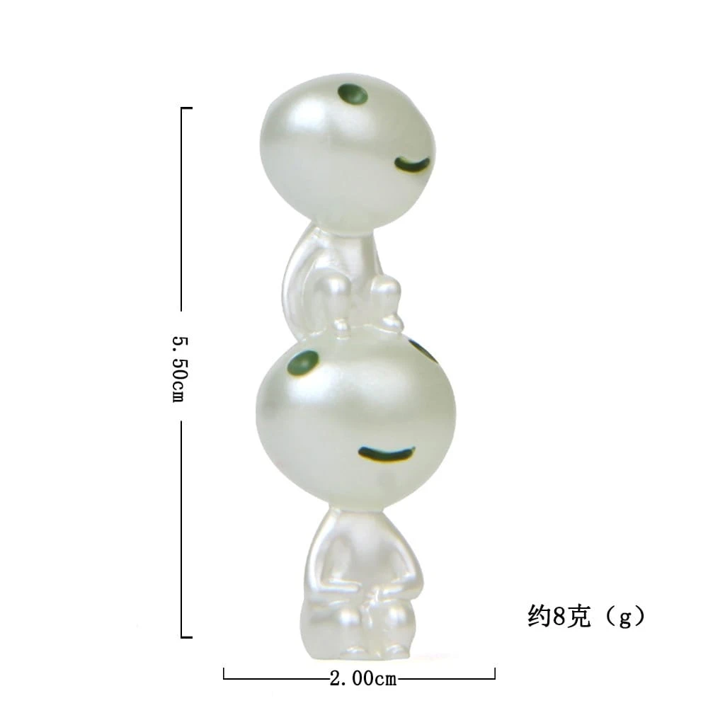 Princess Mononoke Kodama Glow In The Dark Figures 6pcs/set - Image 9
