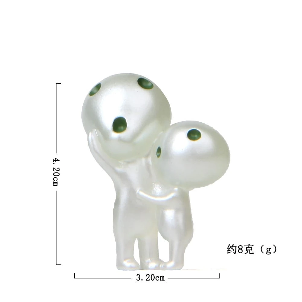 Princess Mononoke Kodama Glow In The Dark Figures 6pcs/set - Image 4
