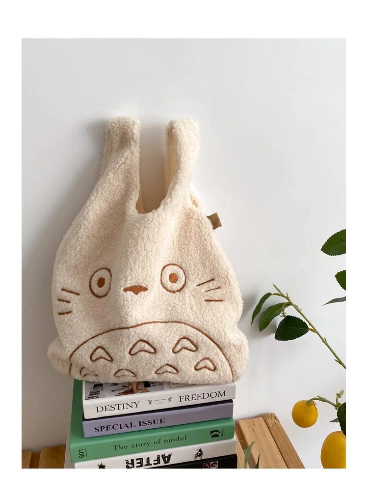My Neighbor Totoro Cartoon Corduroy Tote Bag - Image 12