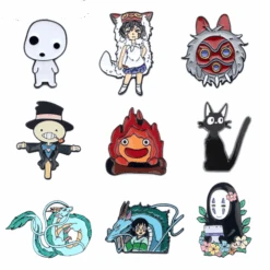 Ghibli Studio Characters Cute Badge Pins 15 Styles