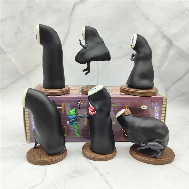 Spirited Away No Face Man Action Figure 6Pcs/set - Image 2