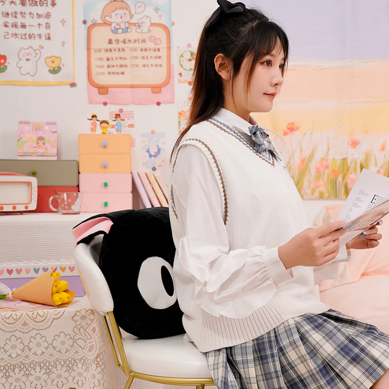 My Neighbor Totoro Catbus & KiKi’s Delivery Service Jiji Stuffed Pillow - Image 6