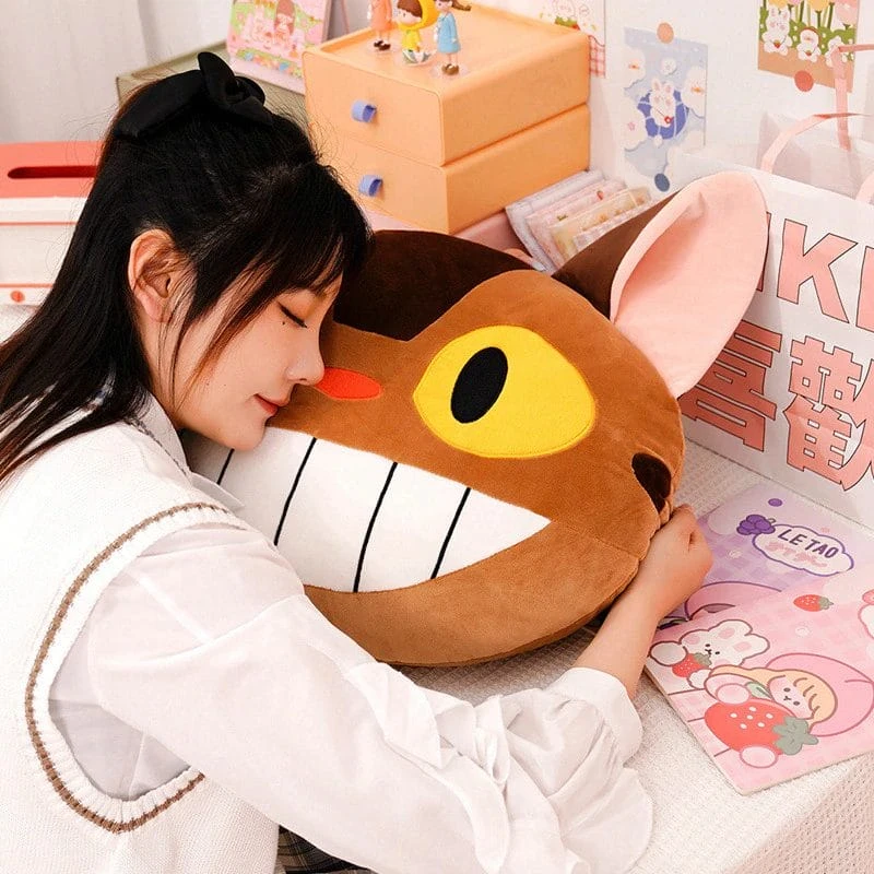 My Neighbor Totoro Catbus & KiKi’s Delivery Service Jiji Stuffed Pillow - Image 7