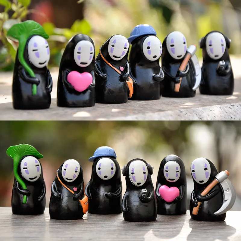 Spirited Away Chibi No Face Man Figure 6pcs/set - Image 5