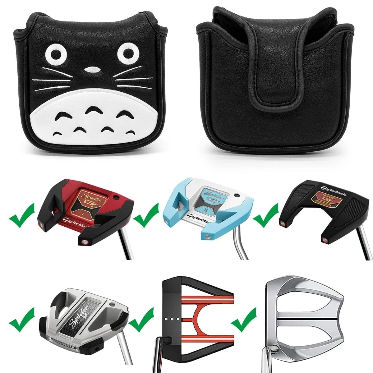 My Neighbor Totoro Golf Square Heel Shaft Mallet Putter Headcover - Image 4