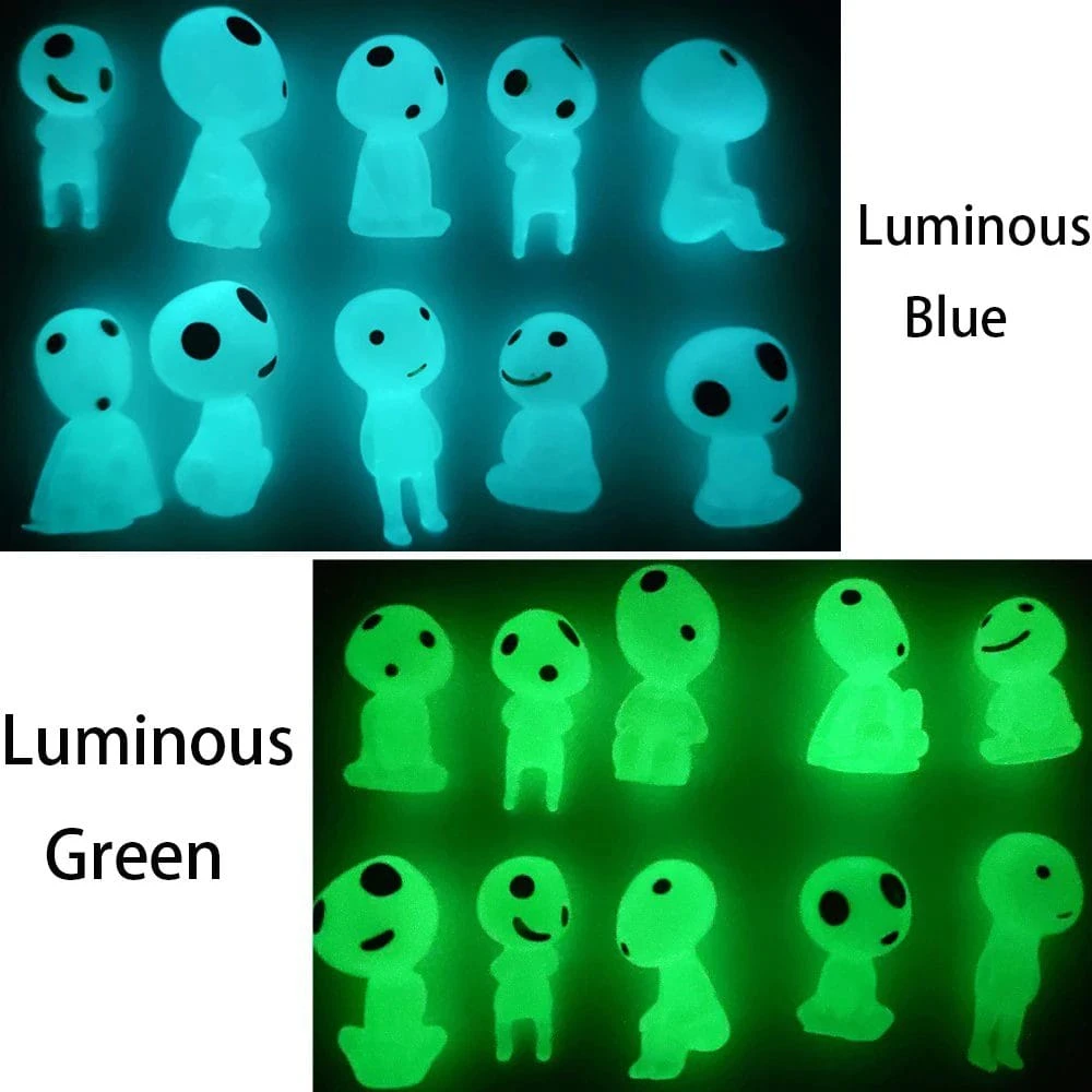 Princess Mononoke Kodama Tree Spirits Luminous Figures 10pcs/set - Image 6