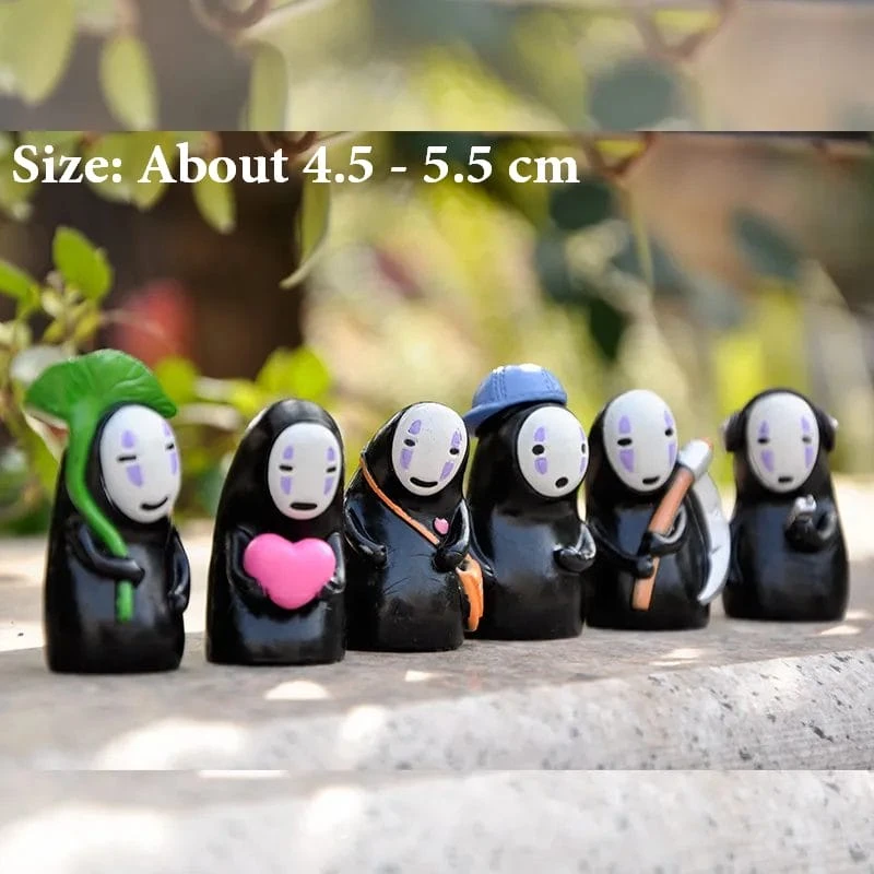 Spirited Away Chibi No Face Man Figure 6pcs/set - Image 3