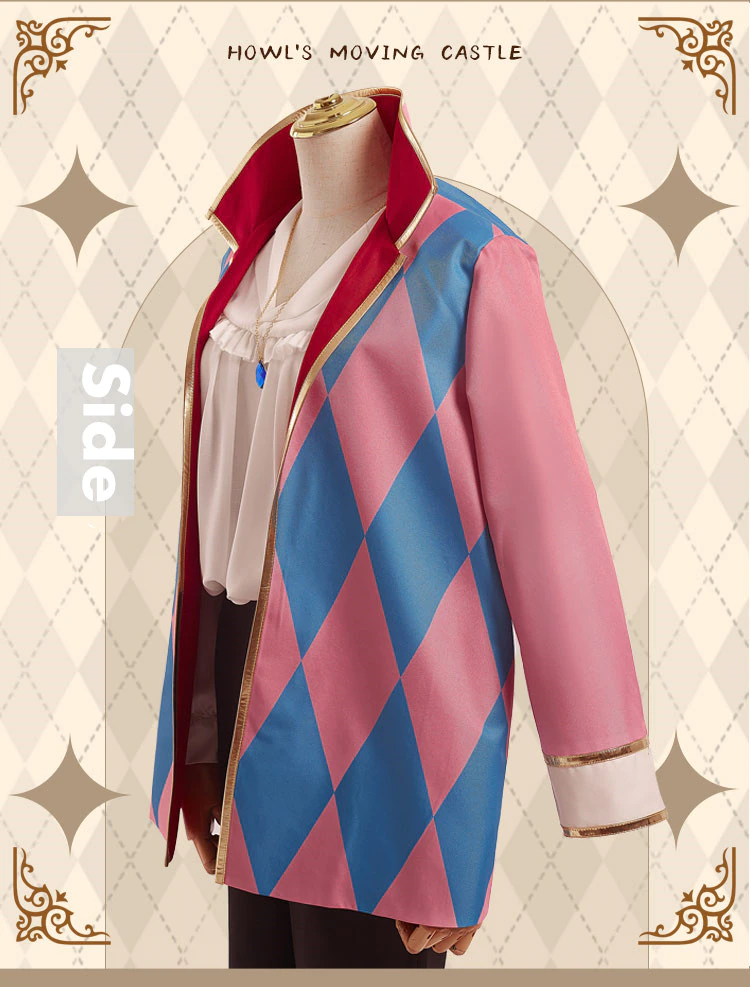 Howl’s Moving Castle Howl Cosplay Costume Full Set 4PCS - Image 5
