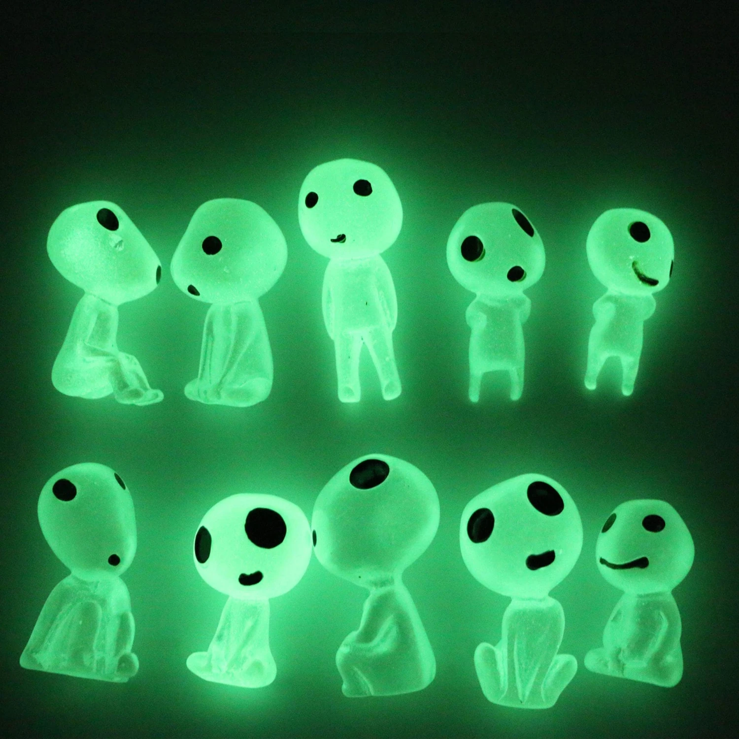 Princess Mononoke Kodama Tree Spirits Luminous Figures 10pcs/set - Image 12