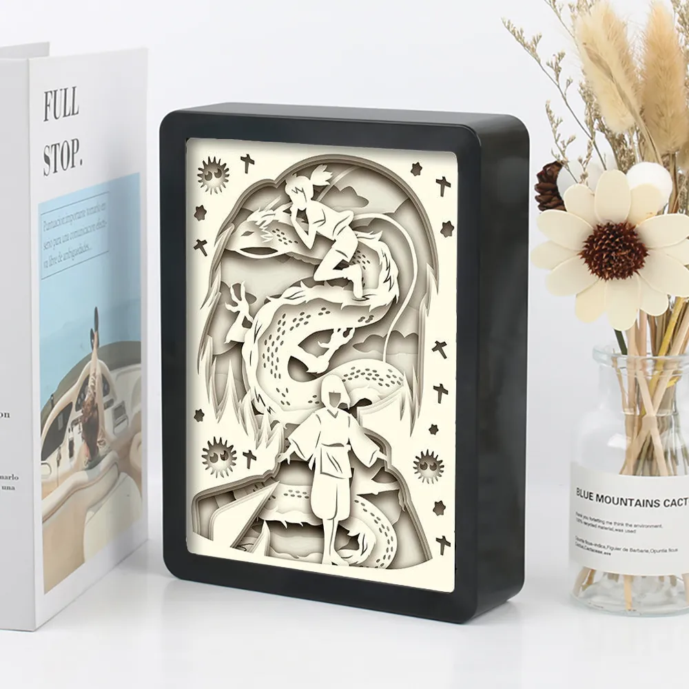 Spirited Away 3D Paper Carving Art Light Box - Image 8