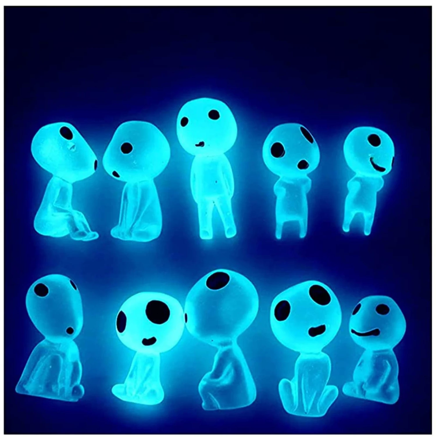 Princess Mononoke Kodama Tree Spirits Luminous Figures 10pcs/set - Image 13