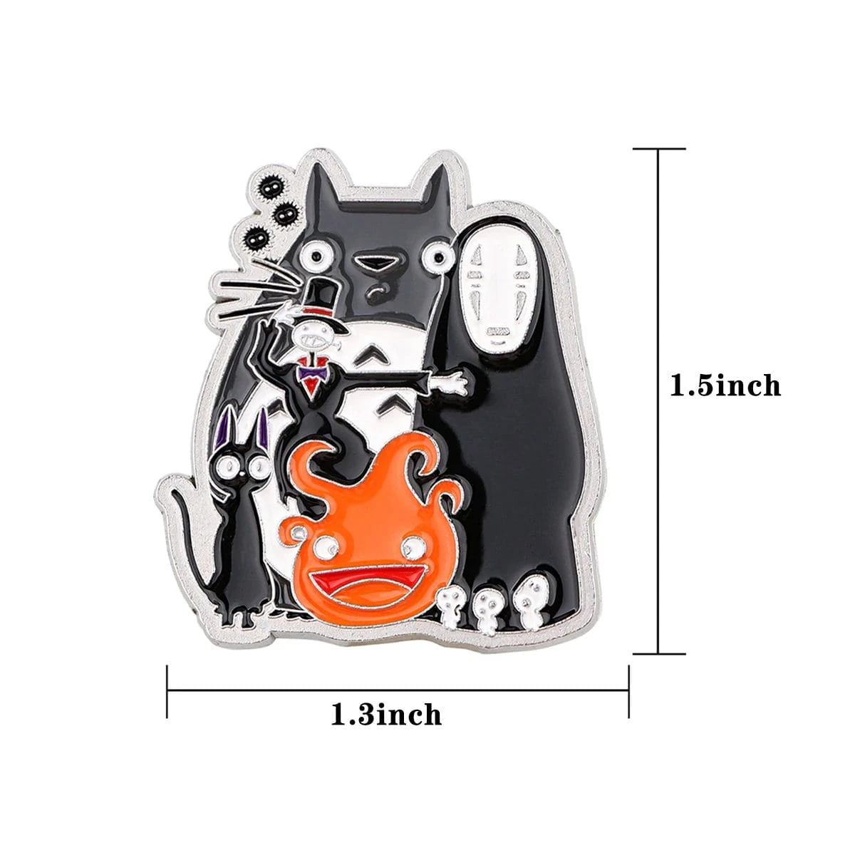 Ghibli Characters Enamel Badge Pin - Image 2