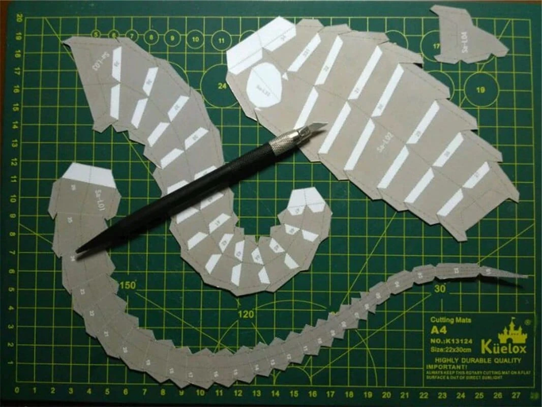 Tales From Earthsea 3D Dragon Paper Model - Image 4