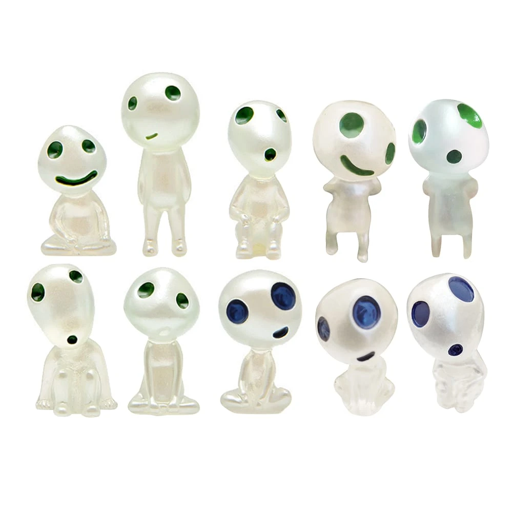 Princess Mononoke Kodama Tree Spirits Luminous Figures 10pcs/set - Image 2