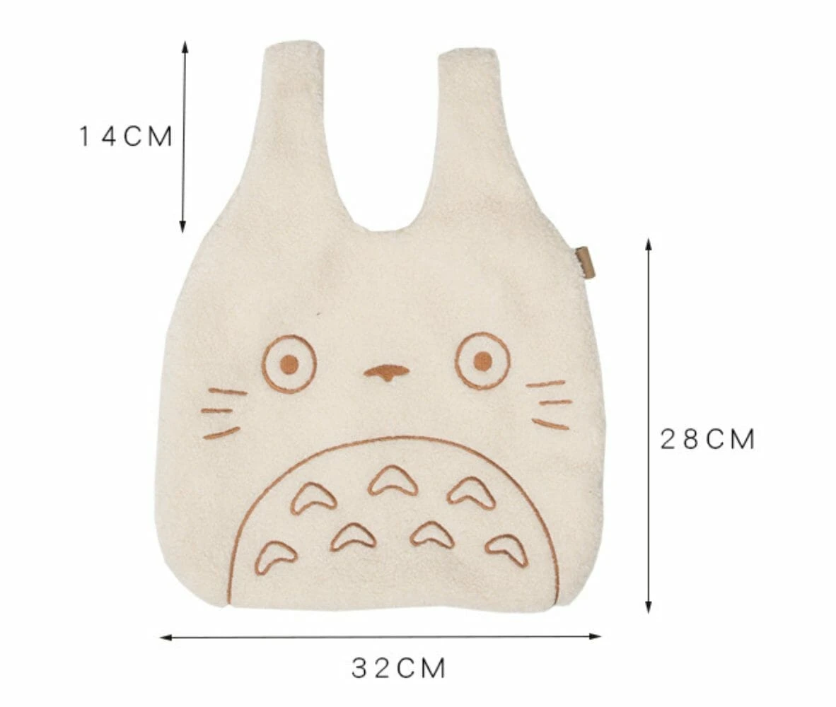My Neighbor Totoro Cartoon Corduroy Tote Bag - Image 3
