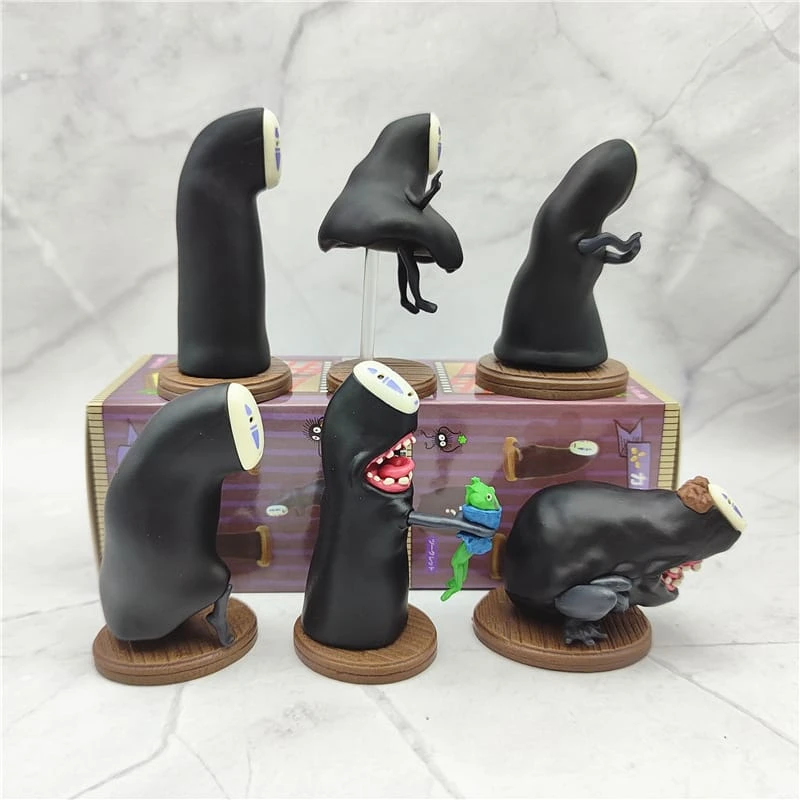 Spirited Away No Face Man Action Figure 6Pcs/set - Image 4