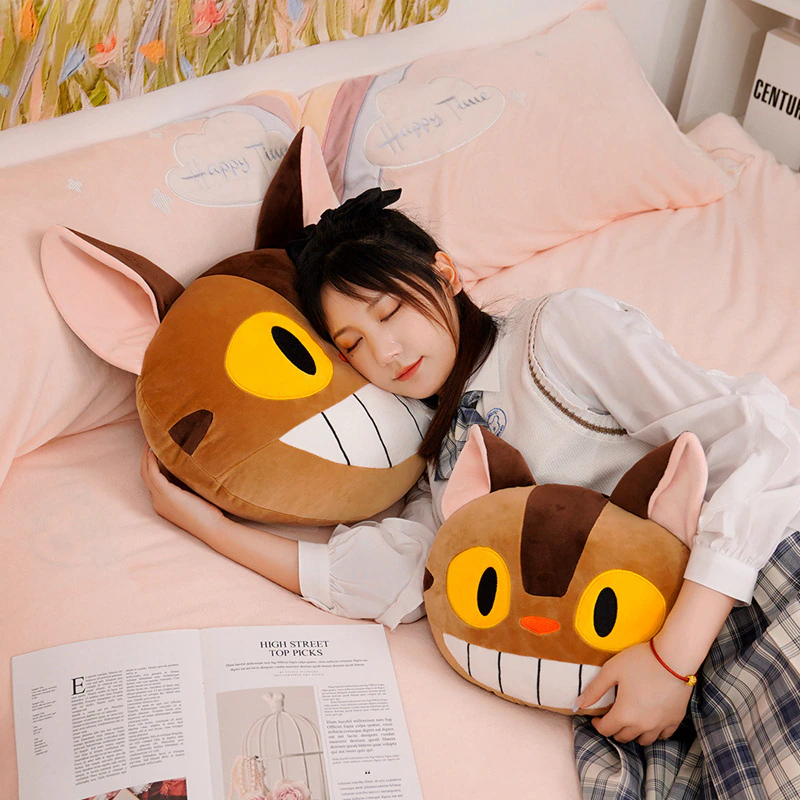 My Neighbor Totoro Catbus & KiKi’s Delivery Service Jiji Stuffed Pillow - Image 12
