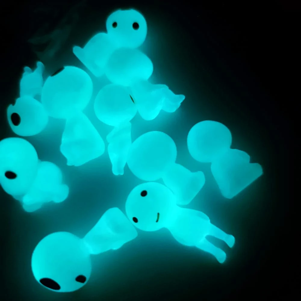 Princess Mononoke Kodama Tree Spirits Luminous Figures 10pcs/set - Image 5
