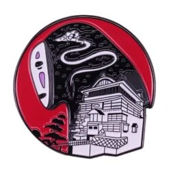 Spirited Away Kaonashi No Face Bathhouse Badge Pins