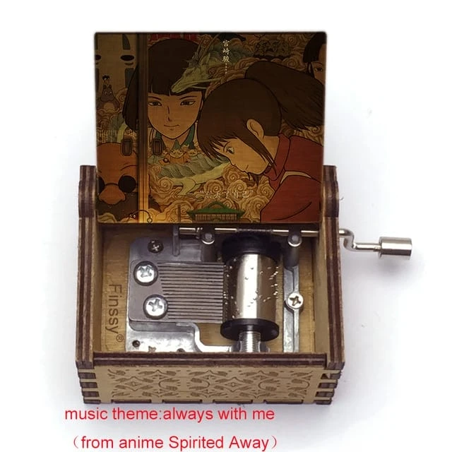 Spirited Away Wooden Music Box Vintage Style - Image 3