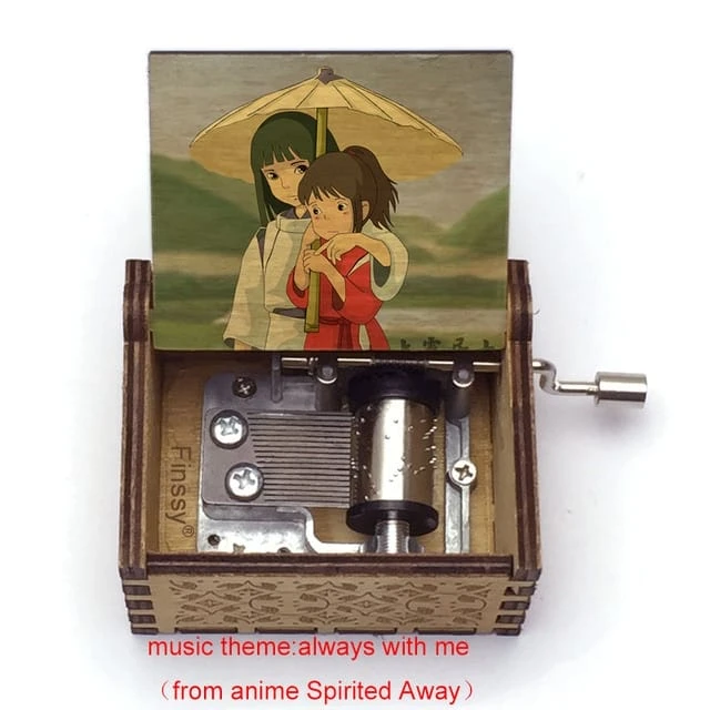 Spirited Away Wooden Music Box Vintage Style - Image 4