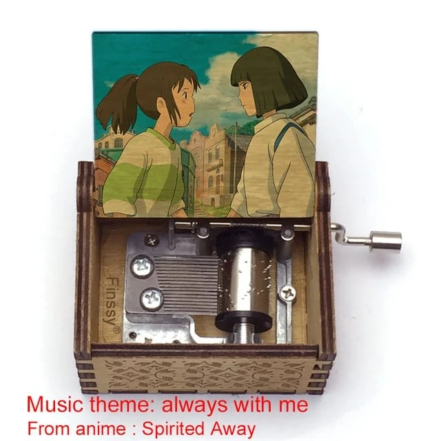Spirited Away Wooden Music Box Vintage Style - Image 8