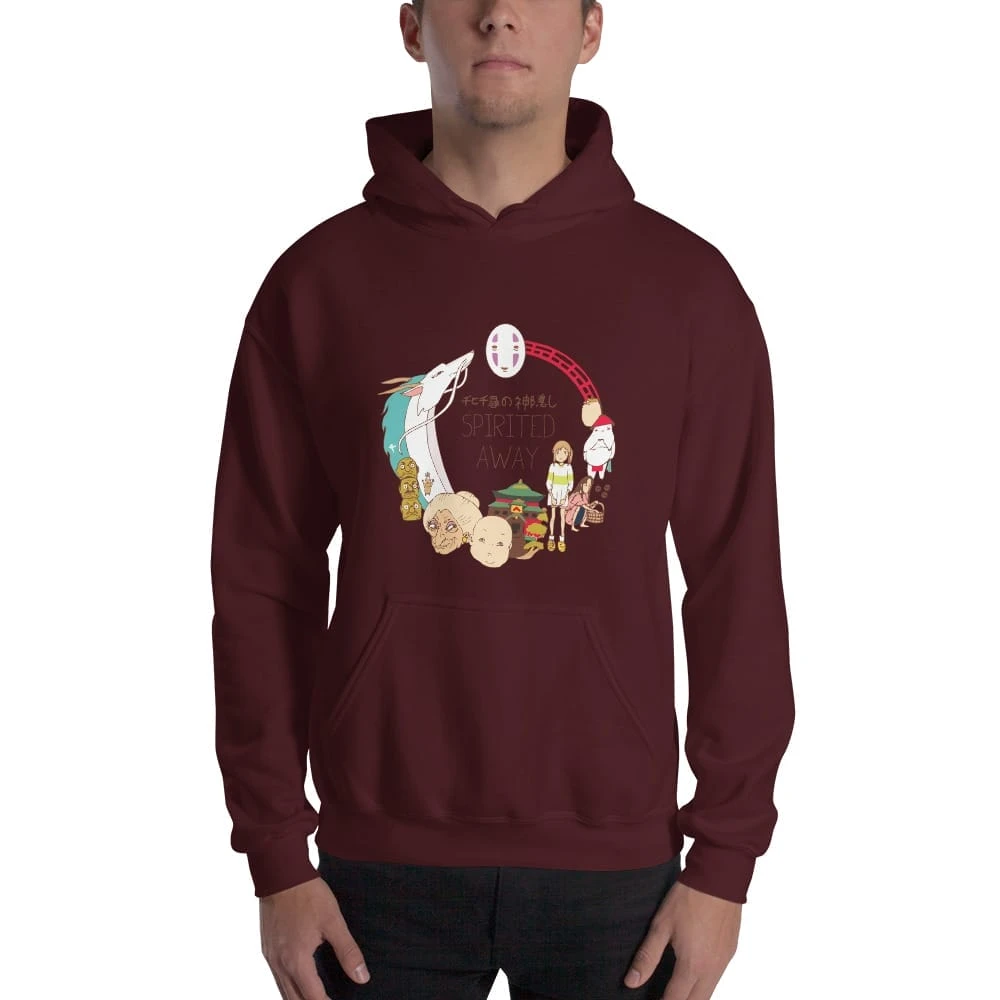 Spirited Away Compilation Characters Hoodie Unisex - Image 3